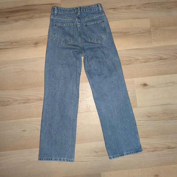 SHEIN Men's Ripped Straight Blue Jeans - Picture 2 of 4